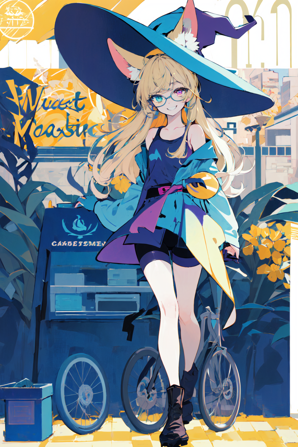 19909-555122718-(masterpiece_1.2), best quality,PIXIV, Sweet girl_1girl, heterochromia, witch hat, hat, solo, long hair, blonde hair, dress, yel.png
